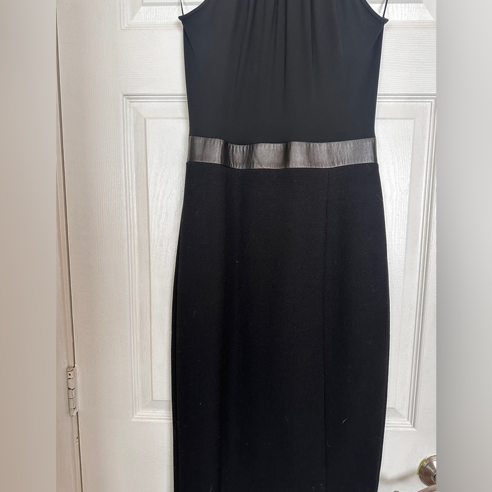 EUC Michael Kors Collection Black Halter Dress with Choker Collar - Picture 10 of 14